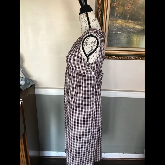 ❤️ Rare Vintage 1980’s Gingham Collar Dress M‼️FINAL SALE - Picture 4 of 9